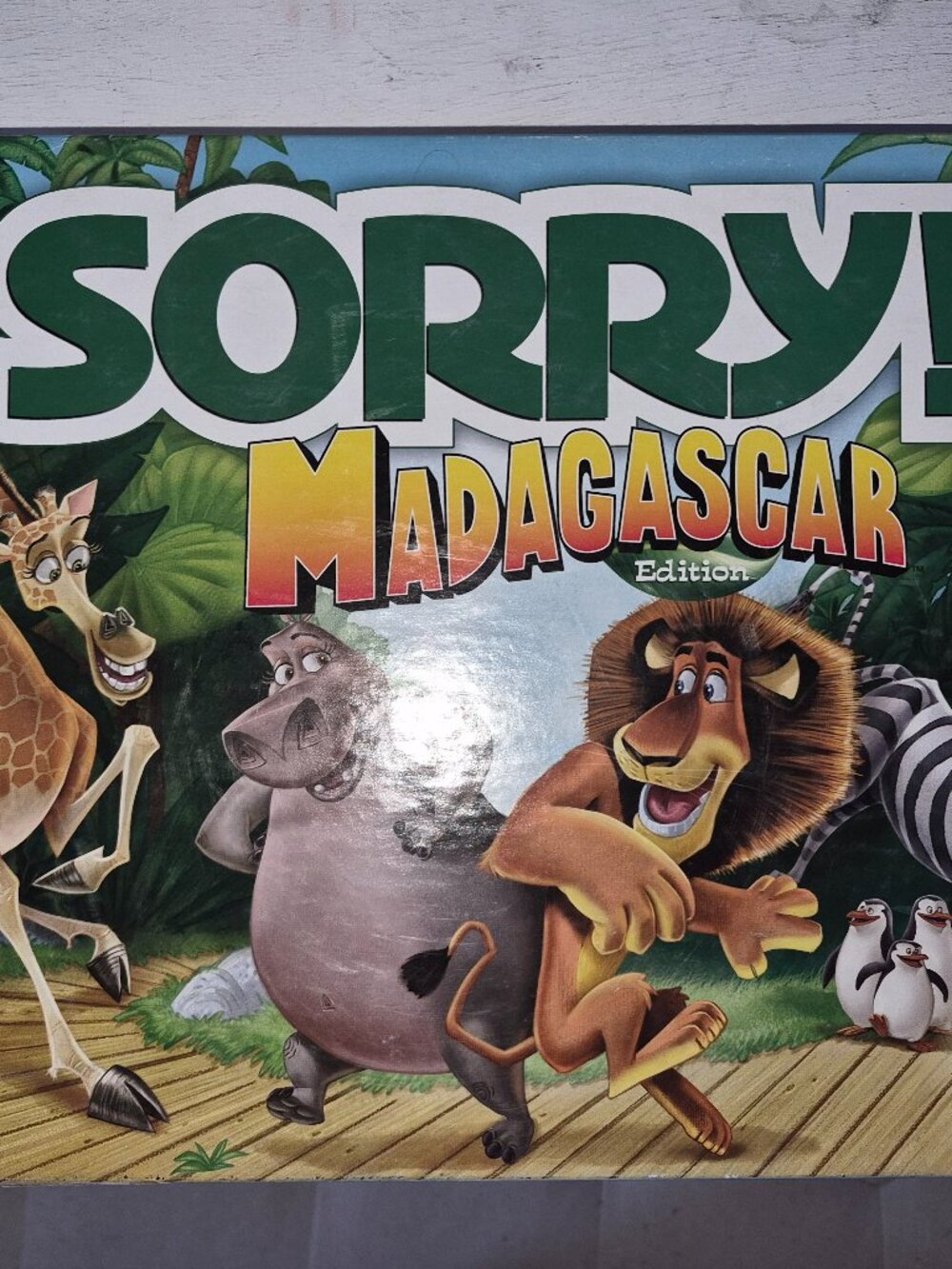 Sorry! Madagascar Edition board game